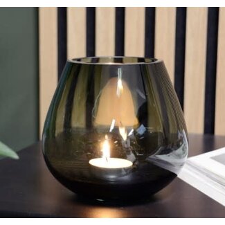 Kaarshouder Tasman XS grey Ø12,5 x H11,5 cm