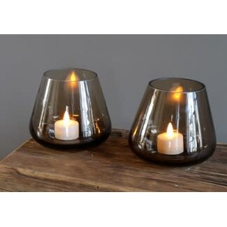 Kaarshouder Tasman XS Taupe Ø13,5 x H12 cm - per stuk