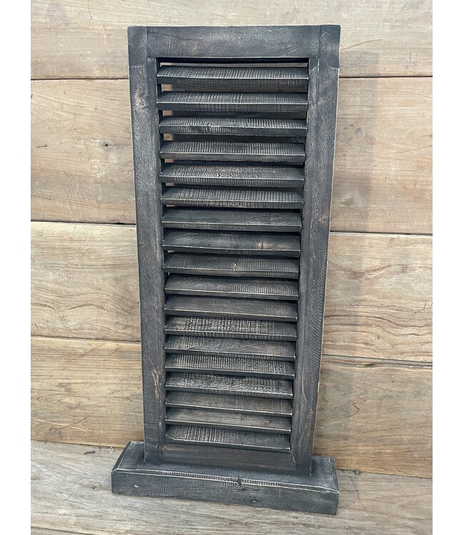 # louvreluik op voet - grijs - L - 40 x 8 x 75 cm