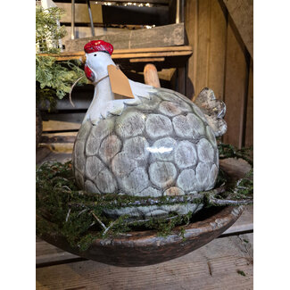 Countryfield # Dikke kip aardewerk- ca. 30 x 30 cm