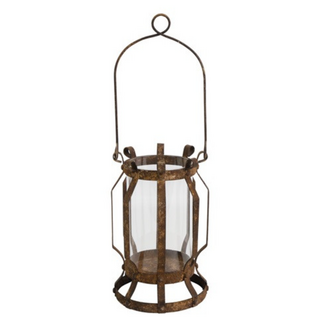 Countryfield # Windlicht ro Ottilia L roest-15x14,5x42CM