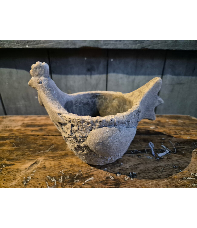 Countryfield # wordt niet verzonden -  Bloempot kip - ca. 16 x 11 x 13 cm