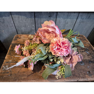 Countryfield # Boeket Monique roze-20x20x42CM