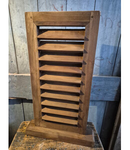 # Houten louvreluik op voet - zonder paneel - naturel - 38 x 8 x 65 cm