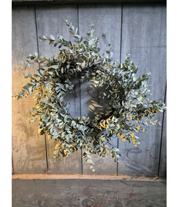 Countryfield # Groene eucalyptus krans ca. 40 cm