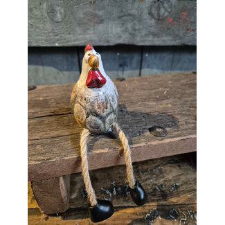 Countryfield # Kip met bungelbenen - ca, 7 x 10 cm