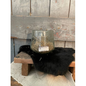 Countryfield Vaas - bubbelglas - taps - ca. 15 x 15 x 13 cm