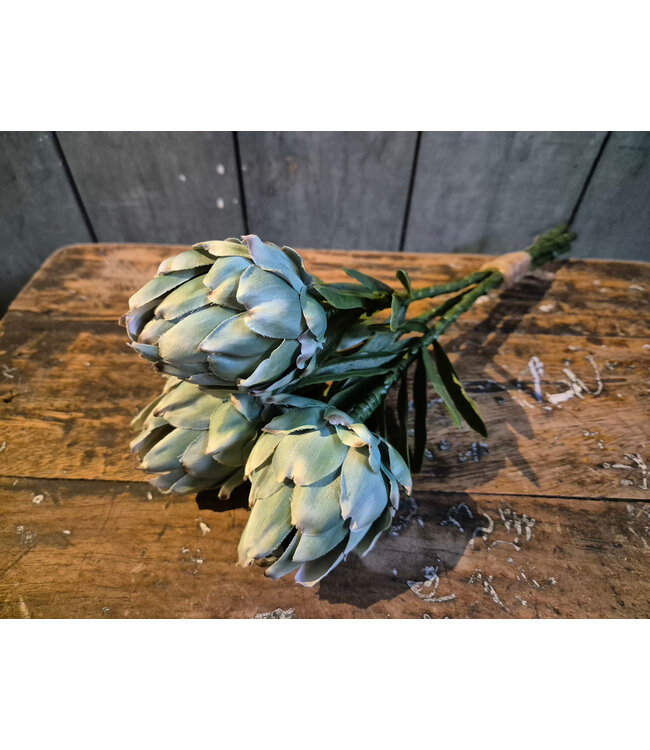Countryfield # Bundel van 3 artichokken - groen - 35 cm