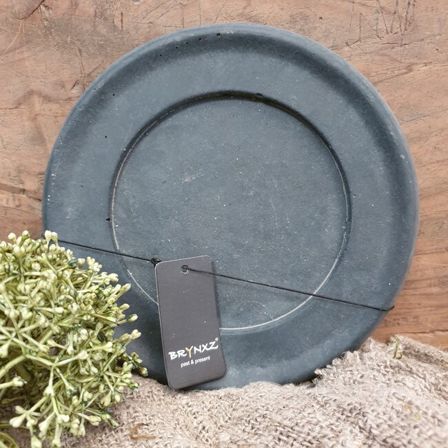 ## wordt niet verzonden - Plate atmosphere majestick black ss - 18 x 2 cm