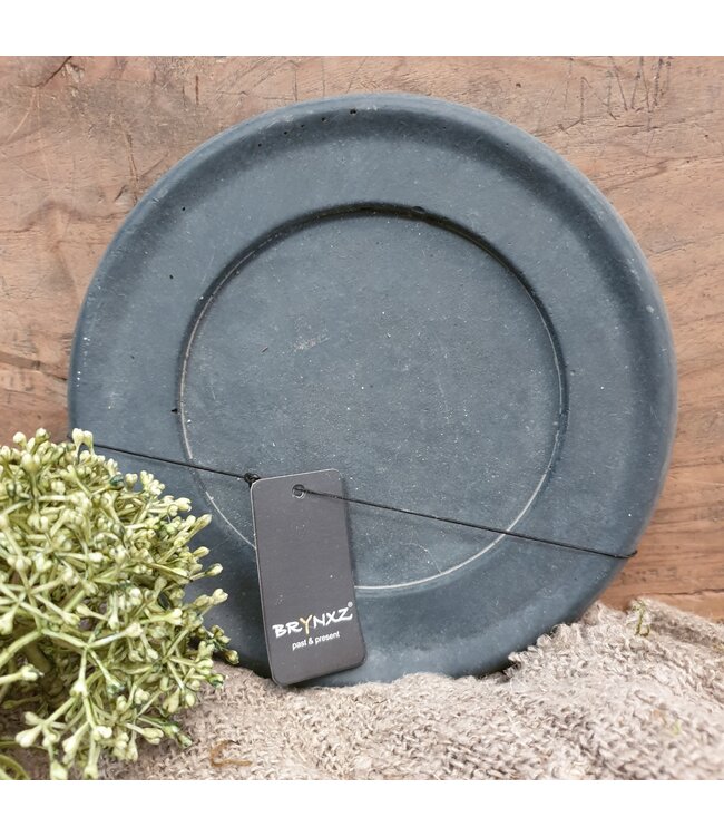 ## wordt niet verzonden - Plate atmosphere majestick black ss - 18 x 2 cm