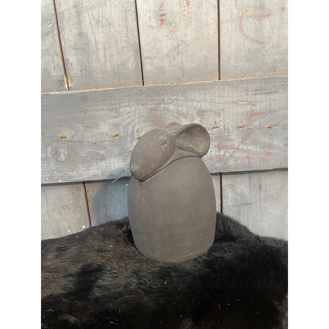 ## wordt niet verzonden  - Antraciet haasje "Ancient Soil" 12 X 16 CM cm - de grootste