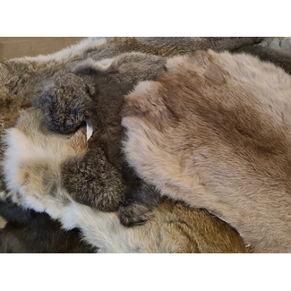 Countryfield # konijnevacht - mix - ca. 40 x 30 cm - per stuk