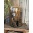 ## wordt niet verzonden -Cylinder - lichtbruin glas - 20 x 30 cm