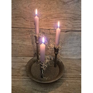 Countryfield ## Kandelaar voor 3 kaarsen - brown