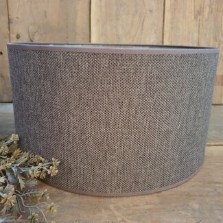 # 1005 - KKL - lampenkap - donkerbruin linnen - 35 cm