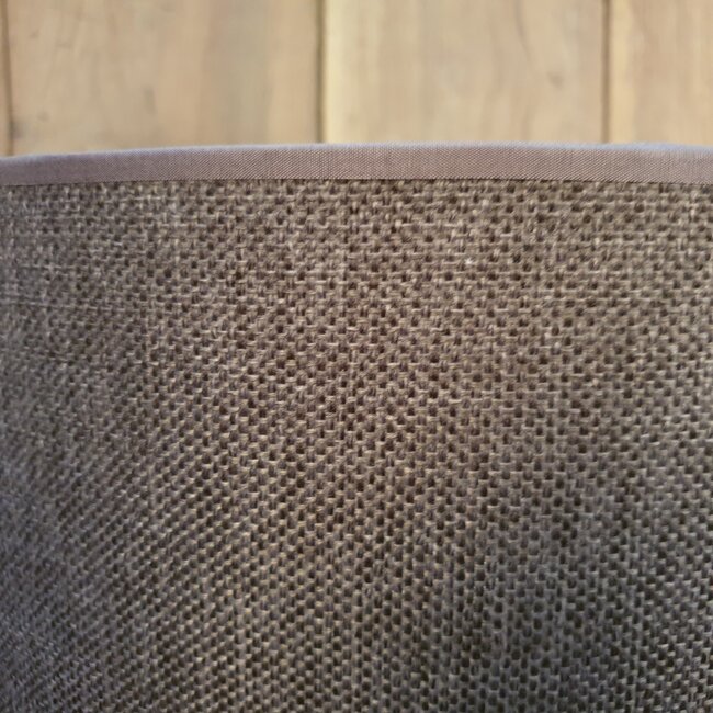 # 1005 - KKL - lampenkap - donkerbruin linnen - 35 cm