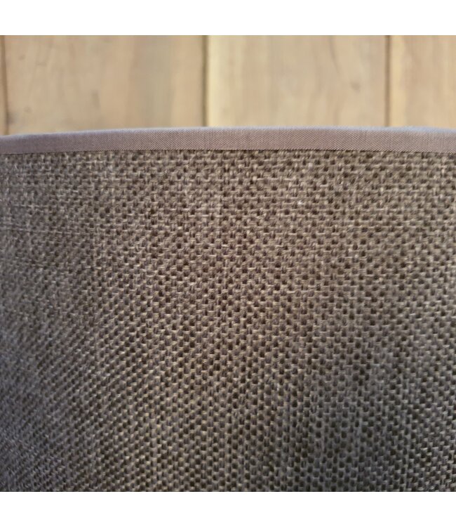 # 1005 - KKL - lampenkap - donkerbruin linnen - 35 cm