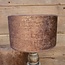 2062 - KKL - Lampenkap - velours - bruin - 20 x 20 x 13 cm