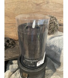 Countryfield # Stompkaars rustiek Ø10CM LED ro Lyon M zwart-L10B10H15CM