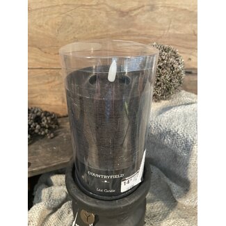 Countryfield Stompkaars rustiek Ø10CM LED ro Lyon M zwart-L10B10H15CM