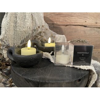 Countryfield # Crèmekleurige LED waxinelichtjes 4 cm