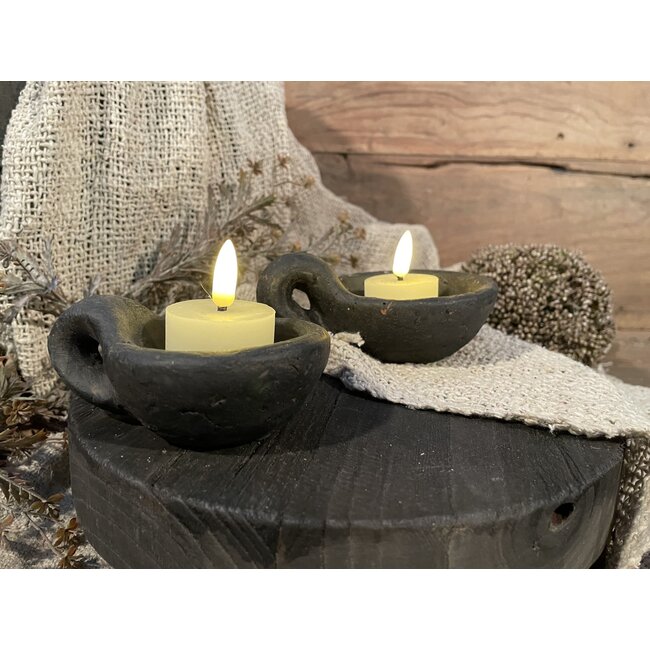 Countryfield # Crèmekleurige LED waxinelichtjes 4 cm