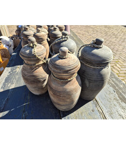 # Mix - houten pot met deksel - per stuk