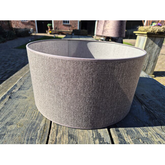 # 1005 - KKL - lampenkap - donkerbruin linnen - 40 cm