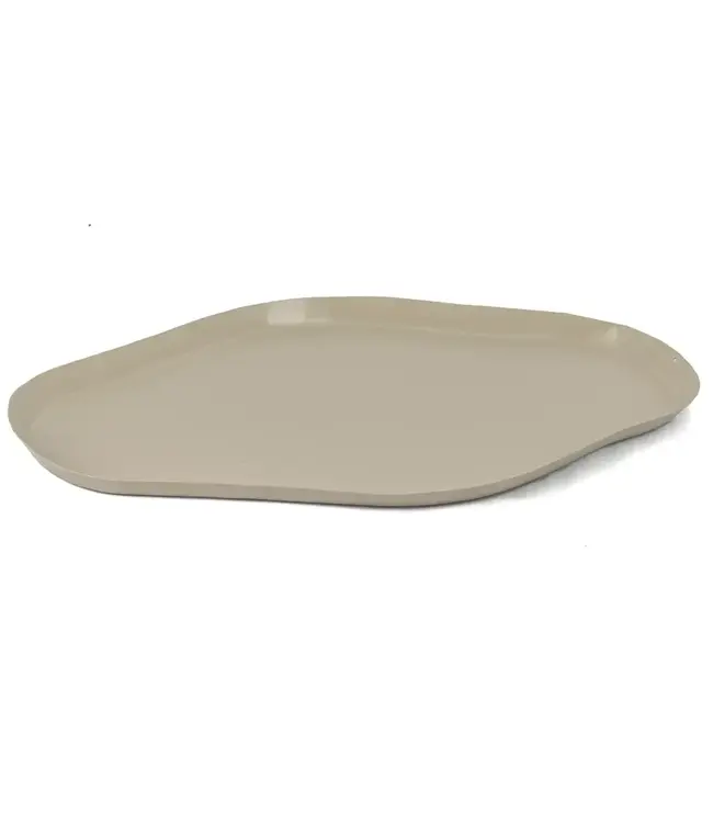 Metalen tray organisch sand 43x25x2cm