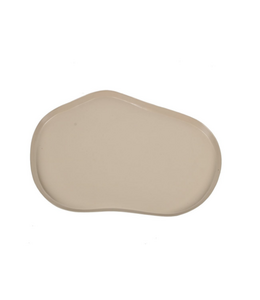 Metalen dienblad organisch sand - 46,5x31x2cm