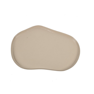 Metalen dienblad organisch sand - 46,5x31x2cm