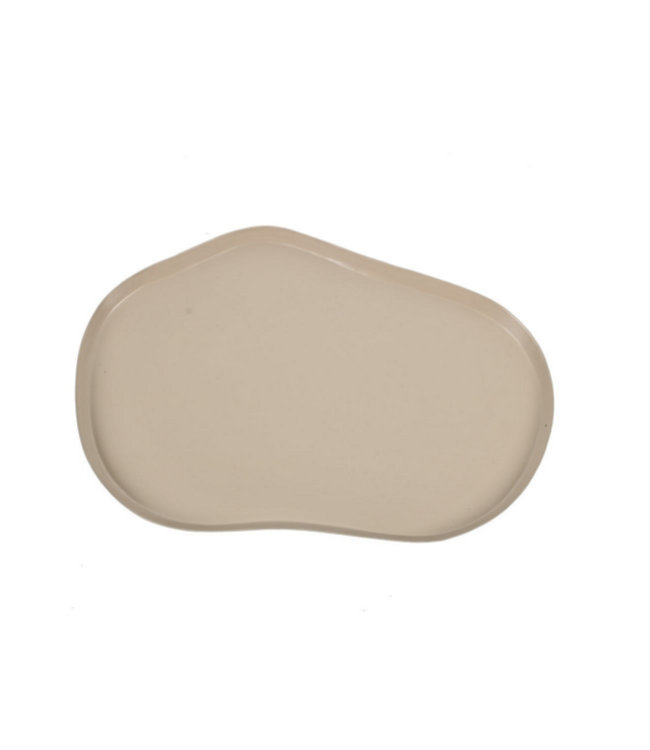 # Metalen dienblad organisch sand - 46,5x31x2cm