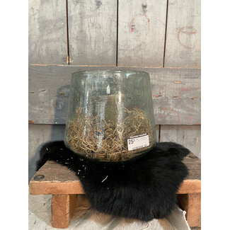 Countryfield # Vaas - bubbelglas - taps - ca. 25 x 25 x 20 cm