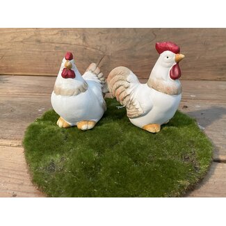 ## wordt niet verzonden - Keramieken kip of haan 11 cm