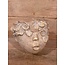 ## wordt niet verzonden - Planter Face Concrete Gold 26x23x21cm