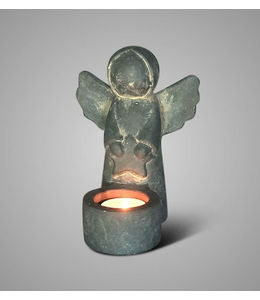 ## wordt niet verzonden Tealightcup Angel with Star Majestic Vintage M D.12 H.16