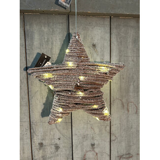 Countryfield Kerstster LED Snow S sneeuwbruin-L8B30H30CM