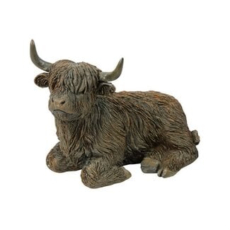 Countryfield Leverbaar vanaf dinsdag 28 april - Schotse hooglander liggend Ulla S bruin-L16B9H12CM