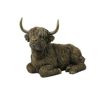 Countryfield Leverbaar vanaf dinsdag 28 april - Schotse hooglander liggend Ulla M bruin-L26B13H20CM