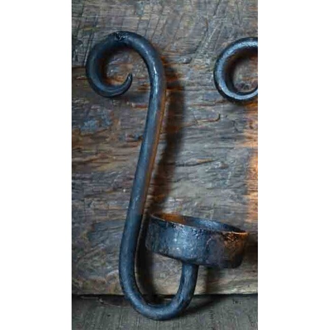 # Zwart metalen hanger waxine - 14 x 10 x 5 cm
