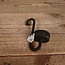 # Zwart metalen hanger waxine - 14 x 10 x 5 cm