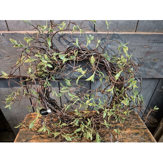 Twijgen krans S - ring ca. 30 cm - green/brown