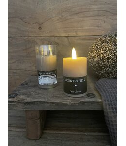 Countryfield @ Ledkaars - beige/taupe - 5 x 7,5 cm - excl. 2AA batterijen