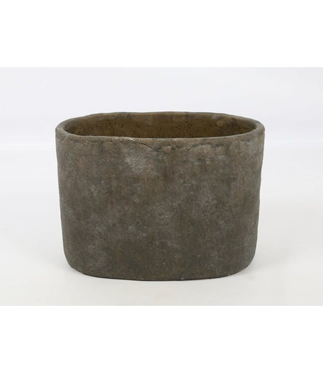 Countryfield # Bloempot ov Hanne-Marie S grijs-28x16x20CM