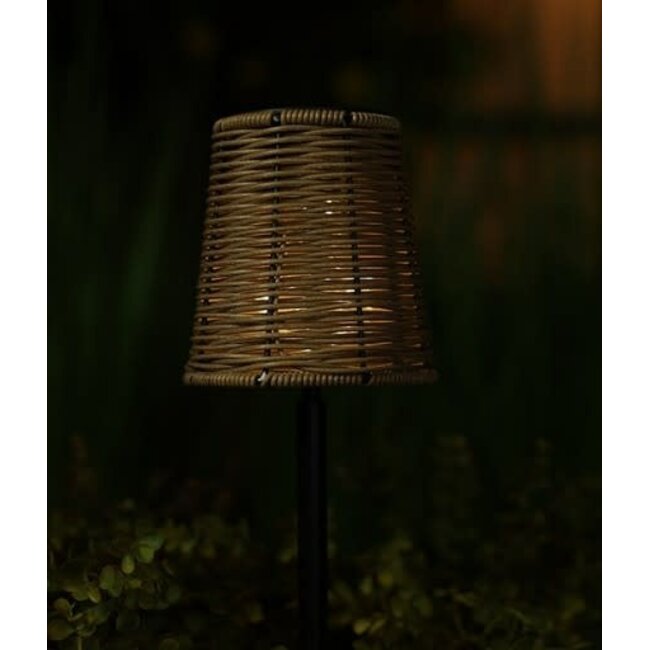 Countryfield Solar TafelLamp op voet Onora bruin-8x12x32CM - per stuk