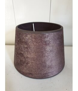 2062 -RL - lampenkap - schuin - bruin - 20 (boven 15) x 14 cm