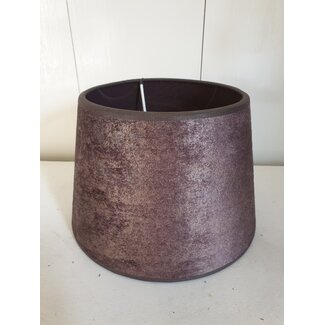 2062 -RL - lampenkap - schuin - bruin - 20 (boven 15) x 14 cm