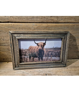 # Houten lijst - 20 x 30 cm - afbeelding schotse hooglander 4