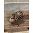 ## wordt niet verzonden - Set of 2 Jinglebells Majestic Brown D.7-5 H.9-7