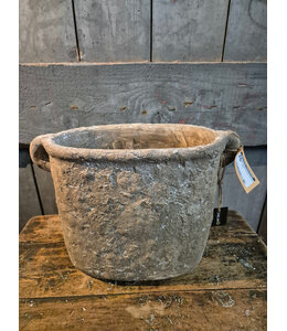 # Vensterbankpot met oren M Grey - ca. 37 x 15 x 23 cm